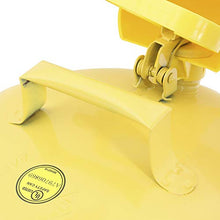 Load image into Gallery viewer, Eagle UI-50-FSY Yellow Galvanized Steel Type I Diesel Safety Can with Funnel, 5 gallon Capacity, 13.5" Height, 12.5" Diameter
