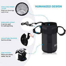 Load image into Gallery viewer, VLTAWA Premium Bike Water Bottle Cage, Bicycle Bottle Holder Bag with Shoulder Strap-Waterproof-Insulation-Durability-Secured Mountain Bike Cup Holder with Pocket, Suit for all Bikes, No Screws Needed

