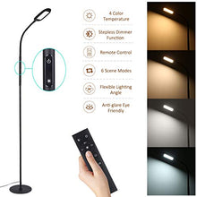 Load image into Gallery viewer, Floor Lamp, Tomshine Touch LED Floor Lamp Stepless Dimming with Remote Control, Standing Lamp for Living Room Bedroom Office Reading

