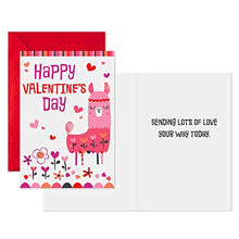 Load image into Gallery viewer, Hallmark Valentines Day Cards Assortment for Kids, 8 Valentine's Day Cards with Envelopes (Llama, Bear, Hearts)
