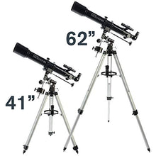 Load image into Gallery viewer, Celestron - PowerSeeker 70EQ Telescope - Manual German Equatorial Telescope for Beginners - Compact and Portable - BONUS Astronomy Software Package - 70mm Aperture
