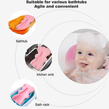 Load image into Gallery viewer, HALLO Soft Infant Bath Sponge Skid Proof Baby Bath Mat Newborn Odor Free (Pink)
