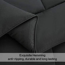 Load image into Gallery viewer, COSYJOY All-Season Queen Size Soft Down Alternative Quilted Comforter Grey Down Alternative Comforter Hotel Collection Reversible Duvet Insert with Corner Tabs,Warm Fluffy Hypoallergenic
