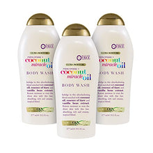 Load image into Gallery viewer, OGX Extra Creamy + Coconut Miracle Oil Ultra Moisture Body Wash, 58.5 Fl Oz, Pack of 3
