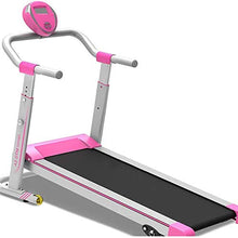 Load image into Gallery viewer, asdfg Folding Treadmil,Mechanical Treadmill Walking, Jogging Machine Folding Shock Running Home Gym Workout Fitness Under Desk Treadmills 160kg
