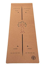 Load image into Gallery viewer, Virgin Pulp Best Cork Yoga Mat|Longer, Thicker &amp; Wider|Natural Eco Rubber Non Toxic|Quality Yogamats for Men &amp; Women Exercise| Non-Slip, Cushioned|76 x 26in x 5mm|Free Carrier Strap|Alignment Lines
