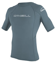 Load image into Gallery viewer, O'Neill Wetsuits Men's Basic Skins UPF 50+ Short Sleeve Rash Guard, Dusty Blue, Small
