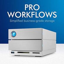 Load image into Gallery viewer, LaCie 2big Dock RAID 8TB External RAID Hard Drive HDD with SD Card CF Card Slots, for Mac and PC Desktop Data Redundancy Thunderbolt 3 USB-C USB 3.0, 1 Month Adobe CC, Data Recovery (STGB8000400)
