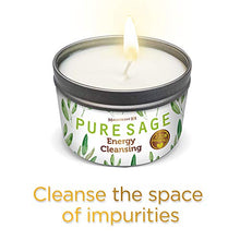 Load image into Gallery viewer, MAGNIFICENT101 Pure White Sage Smudge Candle for House Energy Cleansing, Banishes Negative Energy I Purification and Chakra Healing - Natural Soy Wax Tin Candle (Pure White Sage, 6 oz)
