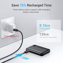 Load image into Gallery viewer, Portable Charger, One of The Smallest 10000mAh 3A PD 3.0 Power Bank QC 3.0, AINOPE 18W Fast Charge Phone Battery Pack Tri-Output,[LED Display] Phone Charger Compatible iPhone, iPad, Samsung Galaxy etc
