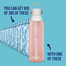 Load image into Gallery viewer, Brita Plastic Water Filter Bottle, 26 Ounce, Blush, 1 Count
