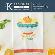 Load image into Gallery viewer, Kimberbell Beginner Box &amp; Deluxe Scissor Set (35 Pcs) Machine Embroidery &amp; Sewing, 3 Projects, Step-by-Step Instructions, Fabric + Materials, Techniques: Raw Edge Appliqué, Quilting &amp; Satin Stitch
