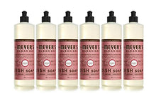 Load image into Gallery viewer, Mrs. Meyer's Clean Day Dishwashing Liquid Dish Soap, Cruelty Free Formula, Rosemary Scent, 16 oz - Pack of 6
