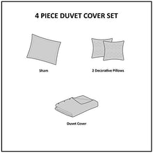 Load image into Gallery viewer, Intelligent Design Raina Duvet Cover Set, Twin/Twin XL, Ivory/Gold
