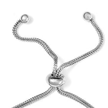 Load image into Gallery viewer, Karis Stainless Steel Tigers Eye Platinum Bolo Bracelet Fashion Jewelry for Women Adjustable
