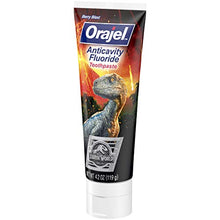 Load image into Gallery viewer, Orajel Jurassic World Anticavity Fluoride Berry Blast Flavor- Kids Toothpaste Tube, 4.2 Oz
