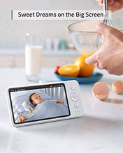 Load image into Gallery viewer, Video Baby Monitor, eufy Security, Video Baby Monitor with Camera and Audio, 720p HD Resolution, Night Vision, 5" Display, 110° Wide-Angle Lens Included, Lullaby Player, Ideal for New Moms
