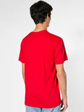 Load image into Gallery viewer, American Apparel Men 50/50 Crewneck T-Shirt Size XL Black Aqua
