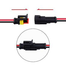 Load image into Gallery viewer, 2 Wire Connector, MUYI 5 Kit Electric Connector 18 AWG Connectors Waterproof Electrical Connector 1.0mm² Wire Harness 1.5mm Series Terminal

