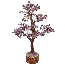 Load image into Gallery viewer, Crocon Amethyst Gemstone Money Tree Feng Shui Bonsai for Reiki Healing Chakra Stone Balancing Energy Generator Spiritual Meditation Home Interior Office Decor Size 10-12 Inch

