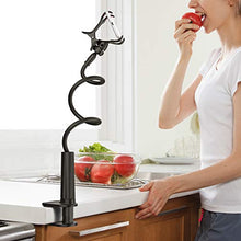 Load image into Gallery viewer, Gooseneck Cell Phone Holder Bed, Lazy Bracket, Universal Mobile Phone Clip Stand, Flexible Long Arm Rotating Mount for for Bed, Office, Kitchen, iPhone, pad, Watching Movies

