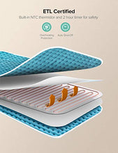 Load image into Gallery viewer, Heating Pad for Back Pain and Cramps Relief, Sable 12"x24" Large Electric Hot Heated Pad, Auto Shut Off, 6 Heating Settings, Moist &amp; Dry Heat Therapy for Shoulder Neck Arm Leg Knee
