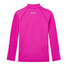 Load image into Gallery viewer, MADCAP Girls Rash Guard Long Sleeve Swimwear Swim Surf Shirt Top UV Sun Protection for Toddler and Teen Girls 4-16 Years Old (Dark Pink, Medium / 12)
