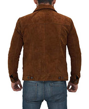 Load image into Gallery viewer, Blingsoul Cafe Racer Slim Fit Men Leather Jacket Brown | [1100366] Lgan Dark Brown, 2XL
