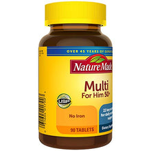 Load image into Gallery viewer, Nature Made Men's Multivitamin 50+ Tablets with Vitamin D, 90 Count
