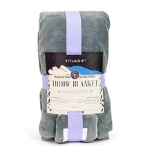 Load image into Gallery viewer, Mission Darkness TitanRF Radiation Shielding Throw Blanket - 50" x 60" (127cm x 152cm) Ultra-Soft Reversible Gray and White Design with EMF Radiation Protection
