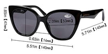 Load image into Gallery viewer, SOOLALA Designer Bifocal Reading Glasses Cat Eye Sunglasses Readers, 2mix, 2.5
