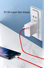 Load image into Gallery viewer, WNIEYO Oneplus 8 8pro Charger ，Warp Charger, OnePlus 7T 7 Pro Charger [5V 6A] + Fast Charging Cable for OnePlus 7 pro / 7 / 6T / 6 / 5T / 5
