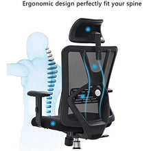 Load image into Gallery viewer, Ticova Ergonomic Office Chair - High Back Desk Chair with Adjustable Lumbar Support &amp; Thick Seat Cushion - 140°Reclining &amp; Rocking Mesh Computer Chair with Adjustable Headrest, Armrest
