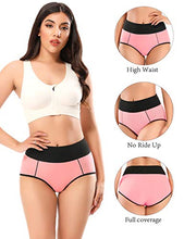 Load image into Gallery viewer, POKARLA Women's High Waisted Cotton Underwear Soft Breathable Panties Full Coverage Stretch Briefs Regular &amp; Plus Size(Small）

