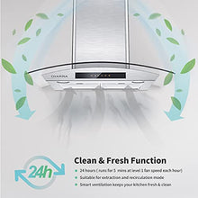 Load image into Gallery viewer, CIARRA Range Hood 30 inch with Soft Touch Control Kitchen Hood Vent with Auto Shut Off Function
