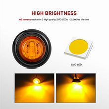 Load image into Gallery viewer, Nilight 10 PCS 3/4 Inch Round Mini LED Clearance Light LED Front Rear Side Marker Indicator Light Bullet Marker Light for Truck RV Car Bus Trailer Van Caravan Boat (12V, Red+Amber), 2 Years Warranty
