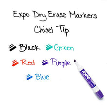 Load image into Gallery viewer, Expo Low Odor Dry Erase Marker, Chisel Tip Markers, Whiteboard Markers, Assorted, 36 Count
