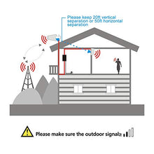 Load image into Gallery viewer, HiBoost Cell Phone Signal Booster for Home -Boost 4G LTE Data for Verizon AT&amp;T and T-Mobile Band 12(17)/13/5 Cellular Repeater kit with High Gain Antennas &amp; App Control
