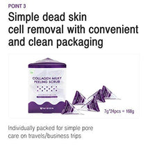 Load image into Gallery viewer, Mizon Natural Collagen Peeling Scrub with 40% Baking Powder and Milk Protein, Exfoliating Face and Body Scrub for Dead Skin Cells, Radiant Skin Face Scrub for Dull Skin Dermatologist-Tested 7g24ea
