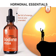 Load image into Gallery viewer, Nutrionika Nascent Iodine Drops - Liquid Iodine for Thyroid Support - Active Iodine for Hormonal Balance and Weight Support - Promotes Thyroid Edge Health - Boost Metabolism, Focus &amp; Energy (2 Fl Oz)
