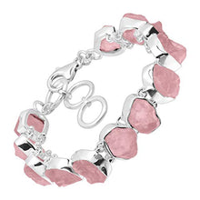 Load image into Gallery viewer, Silpada 'Dolce Dreams' Organic Rose Quartz Bead Bracelet in Sterling Silver

