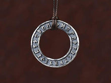 Load image into Gallery viewer, 925 Sterling Silver Norse Viking rune necklace Pendant Amulet Talisman Handcrafted
