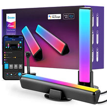 Load image into Gallery viewer, Govee LED Smart Light Bars with Camera, RGBIC Smart Backlights, Music Sync Kit Works with Alexa &amp; Google Assistant, 12 Preset Modes LED Play Light Bar for 27-45 inch Gaming, PC, TV, Room
