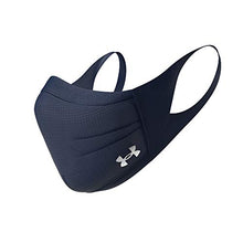 Load image into Gallery viewer, Under Armour Adult Sports Mask , Midnight Navy (410)/Silver Chrome, Small/Medium
