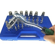 Load image into Gallery viewer, Master Hex Bit Socket Set Allen Wrench Bit Kit Hex Key for Ratchet Socket Tool SAE and Metric Set 3/8, 1/4, 1/2 Drive Socket Set 34-Piece
