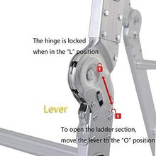 Load image into Gallery viewer, LUISLADDERS Folding Ladder Multi-Purpose Aluminium Extension 7 in 1 Step Heavy Duty Combination EN 131 Standard (12.5 Feet)
