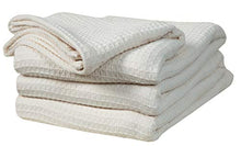 Load image into Gallery viewer, 100% Soft Premium Ringspun Cotton Thermal Blanket - Twin/Twin XL - Ivory - Snuggle in These Super Soft Cozy Cotton Blankets - Perfect for Layering Any Bed - Provides Comfort and Warmth for Years
