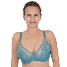Load image into Gallery viewer, HSIA Women's Underwire Unlined Minimizer Bra Lace Floral Unpadded Bra Full Coverage Sexy Plus Size Lightweight Bra 34C-44DDD
