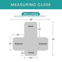 Load image into Gallery viewer, Turquoize Waterproof Furniture Protectors for Recliners Covers Non-Slip Furniture Cover for Chair Cover, Brown Quilted Sofa Cover Stay in Place Stapless Small Recliner Protector (Recliner: Brown)
