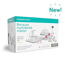 Load image into Gallery viewer, Nanobebe Baby Bottle Ultimate Feeding and Cleaning Set, for Breast Milk and Formula, Cleaning and Soothing Essentials, Baby Shower Registry Gift, for Newborn, Infant and Baby - Pink
